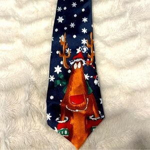 Funtyme Reindeer Christmas Tie. New Without Tags